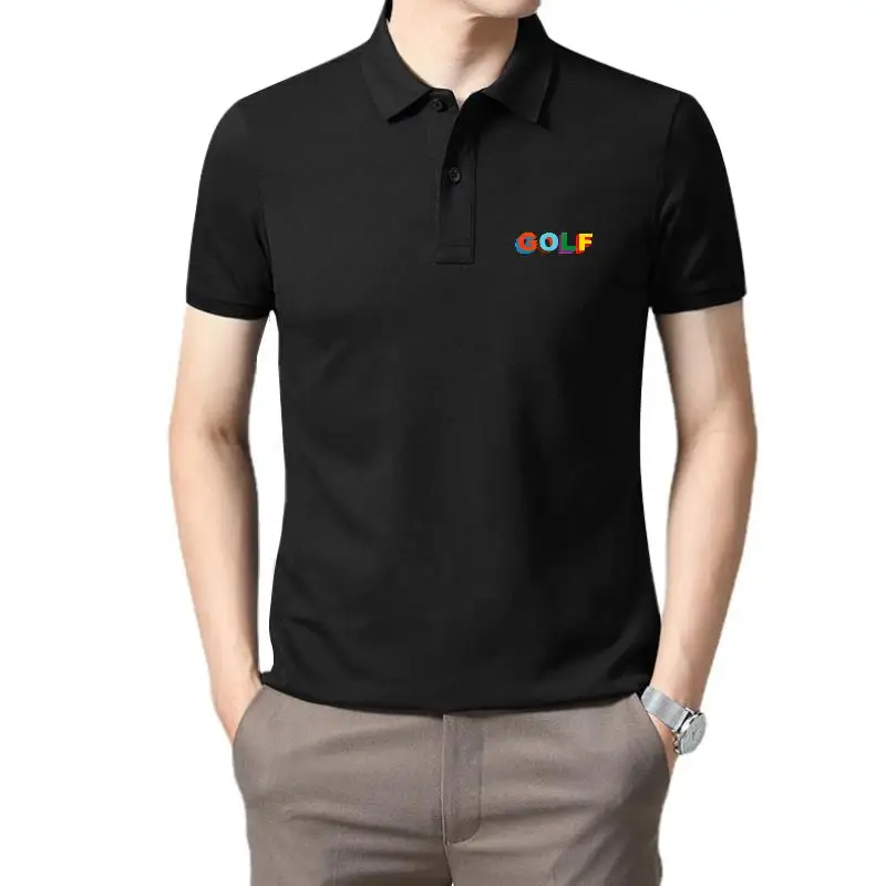 Мужская одежда для гольфа с 3D логотипом Wang, хлопковая мужская футболка в стиле хип-хоп, женские топы, футболка поло для мужчин
