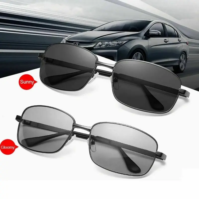 Мужские поляризованные фотохромные солнцезащитные очки UV400 Pilot Спортивные очки для вождения