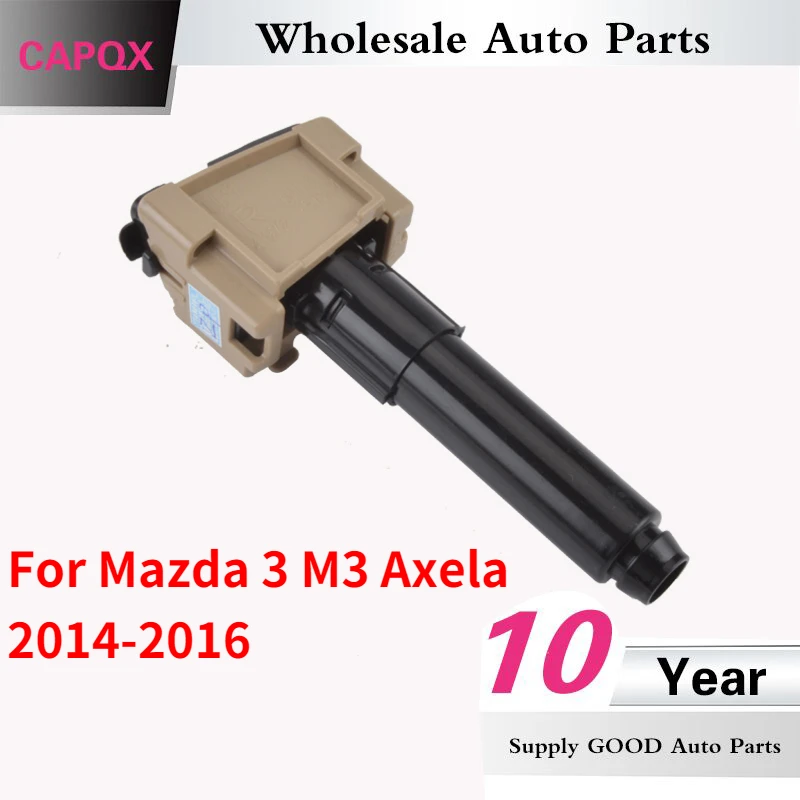 Налобный фонарь CAPQX, привод двигателя омывателя форсунок для распыления воды, для Mazda 3 M3 Axela 2014 2015 2016 OEM: BKC6-51-82XAL
