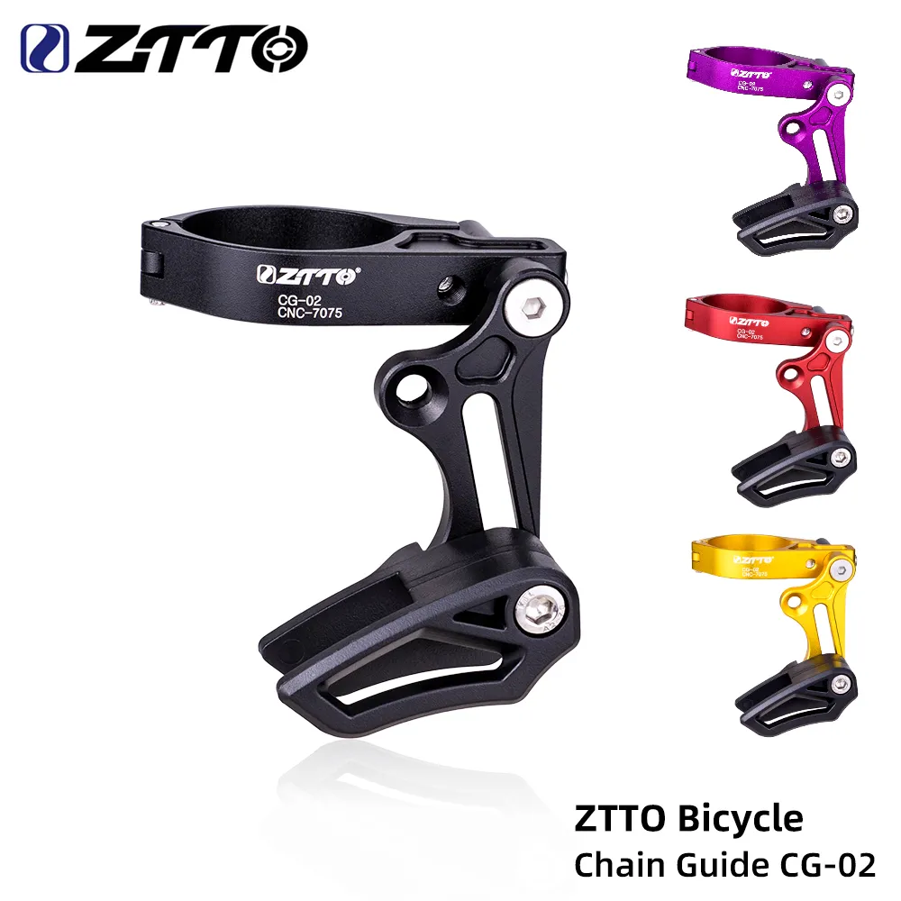 Направляющая велосипедной цепи ZTTO MTB защитная крышка рамы цепи 1X System 31,8 34,9 мм Зажимная Направляющая Цепи для регулируемого ЧПУ E типа ЧЕРНЫЙ
