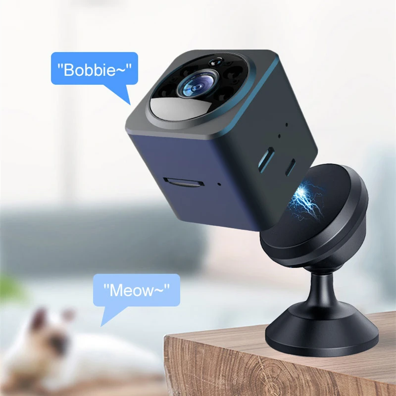 Новая Мини-Камера Беспроводной 1080P Смарт-WiFi Монитор Камера Встроенный Аккумулятор Микрофон Ночного Видения Двусторонний Разговор Приложение Пульт Дистанционного Управления