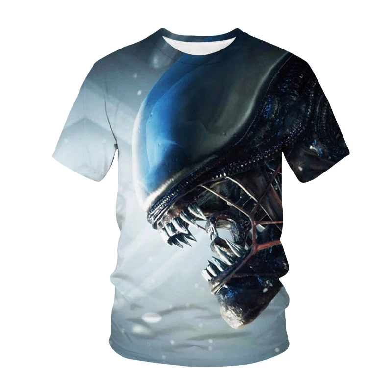 Новые футболки с 3D принтом инопланетянина, Одежда Harajuku y2k, Женские Мужские Уличные рубашки с коротким рукавом, футболки в стиле Хип-хоп, Топы, Городская футболка Унисекс