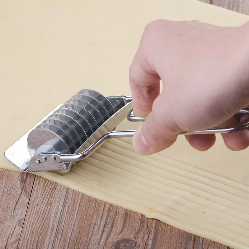 Нож для нарезки лапши из нержавеющей стали Ручной Нож для нарезки лапши Артефакт для нарезки лапши Резак для лапши mMachine Инструмент для зажима мяса