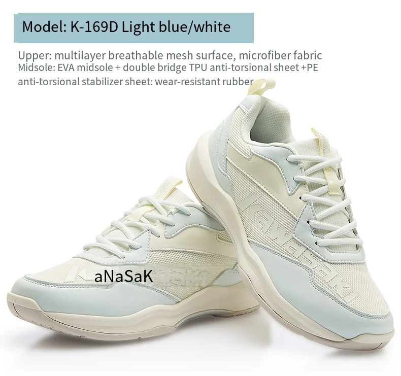 Оригинальные мужские кроссовки для бадминтона Kawasaki, женские дышащие высокоэластичные нескользящие спортивные кроссовки 2023