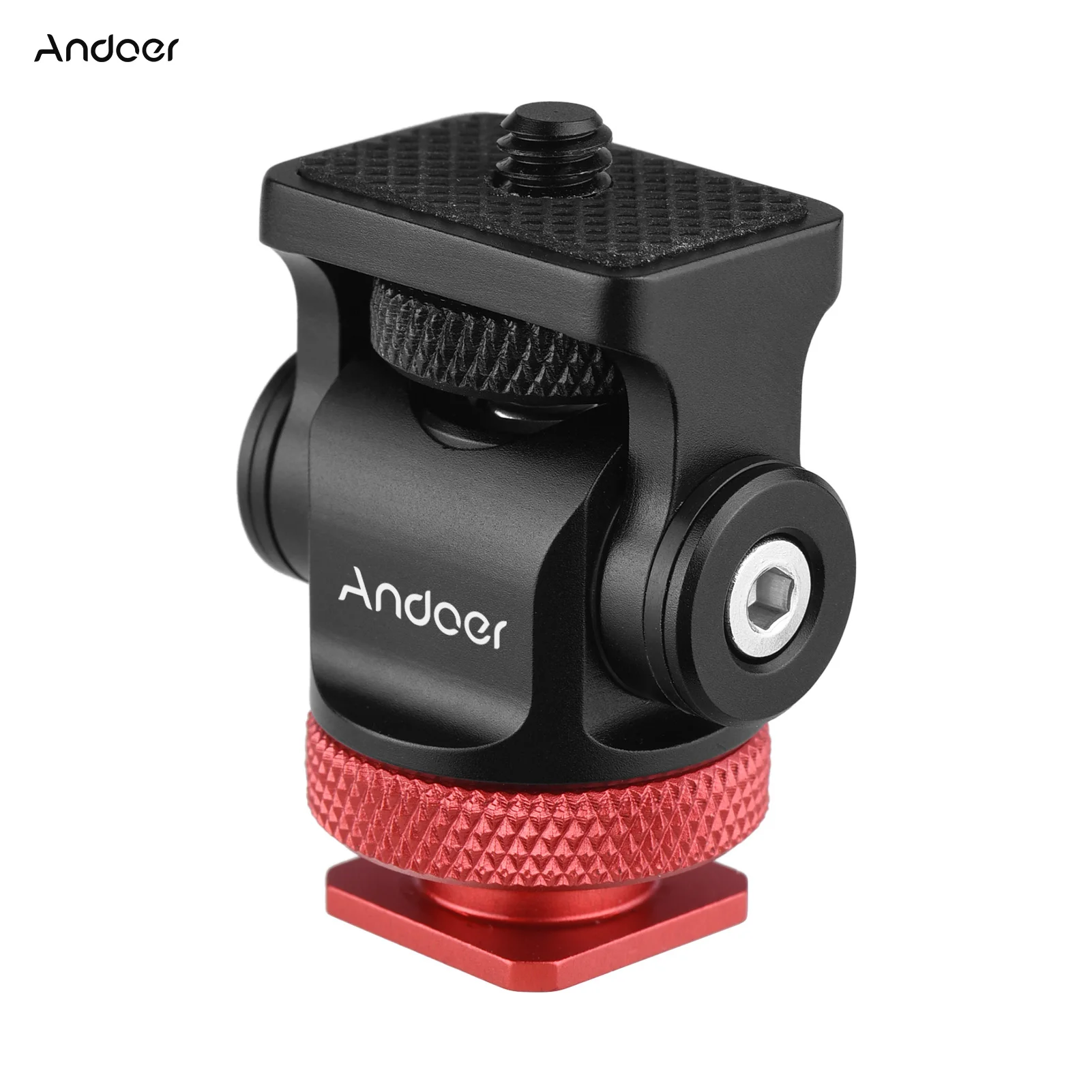 Переходная головка для крепления холодного башмака монитора камеры Andoer 360 с интерфейсом 1/4 