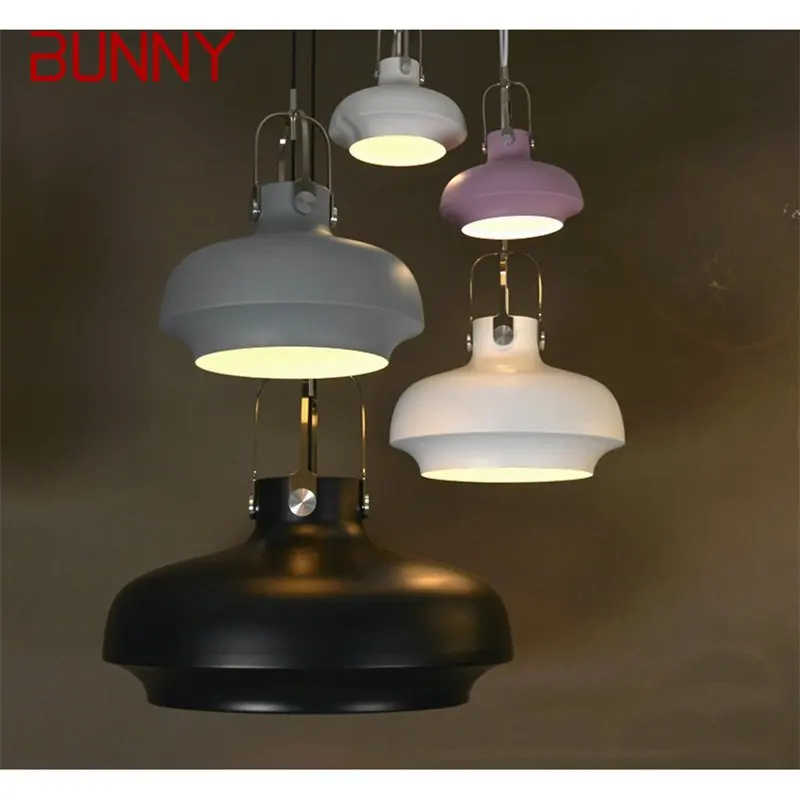 Подвесной светильник BUNNY Nordic Современные креативные Красочные светодиодные лампы Светильники для домашней декоративной столовой