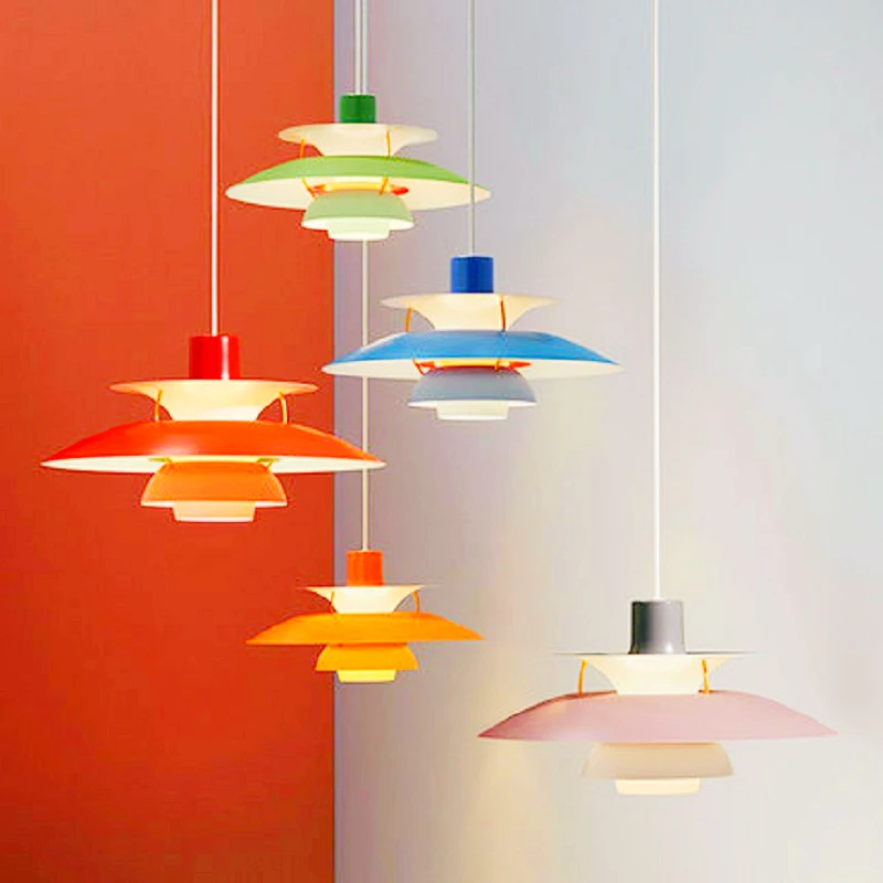 Подвесной светильник Датского дизайна, Высококачественный Зонтичный Светодиодный Подвесной Светильник, Гостиная Loui Lustre, Кухня Paulsen UFO, 5 Цветов, Подвесной светильник