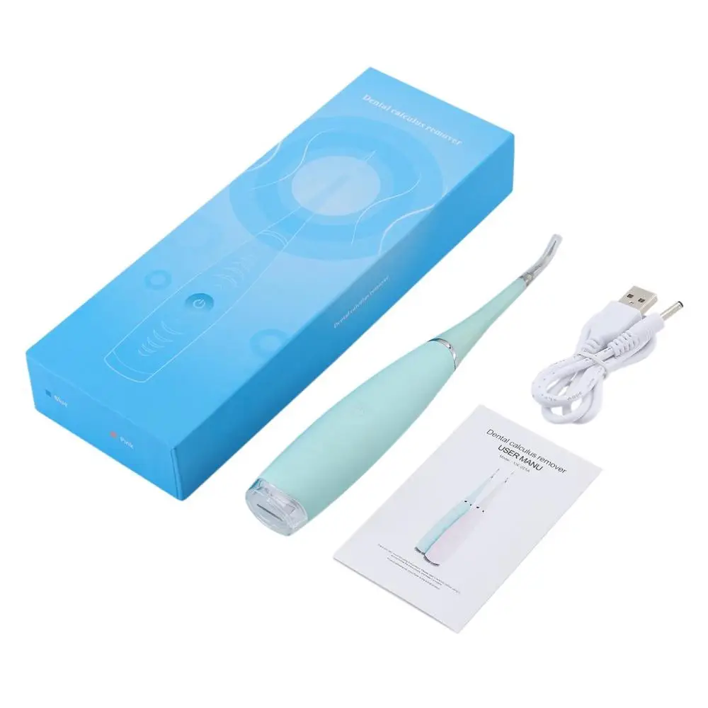 Портативный электрический звуковой стоматологический скалер для чистки зубов, пятен от зубного камня, средство для удаления зубного камня, средство для отбеливания зубов, перезаряжаемый через USB