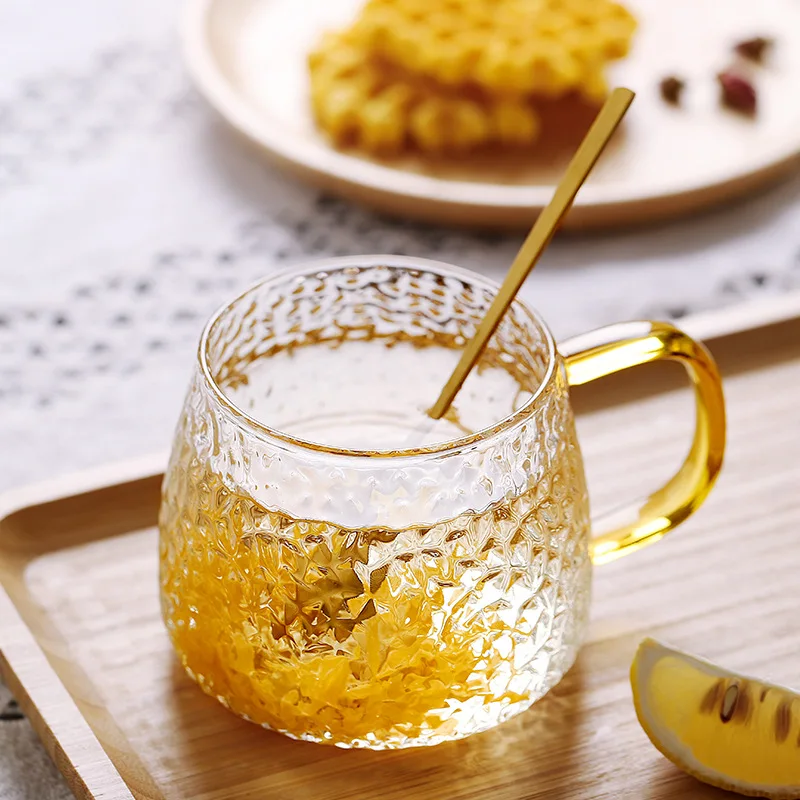 Роскошные Кованые стаканы, фруктовые соки, Рассыпной листовой чай, Чашка из боросиликатного стекла