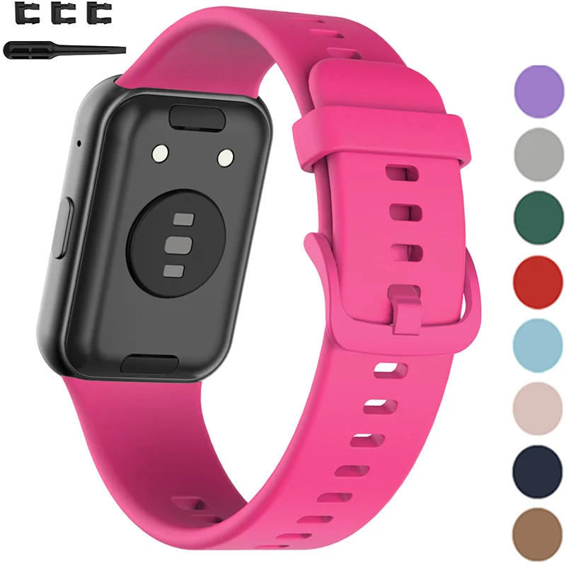 Силиконовый ремешок для Huawei Watch FIT Strap Аксессуары для умных часов Замена браслета на запястье correa huawei watch fit 2021 Ремешок