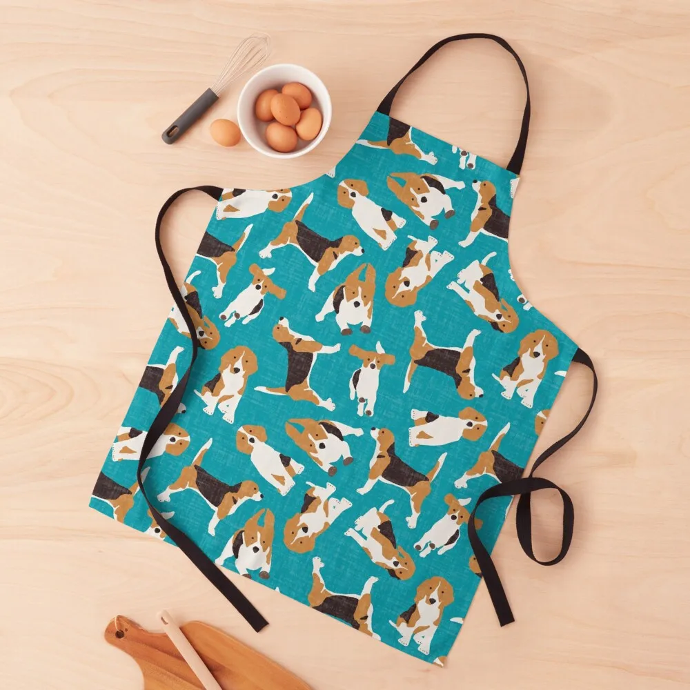 синий фартук beagle scatter Кухонные принадлежности для дома и кухни