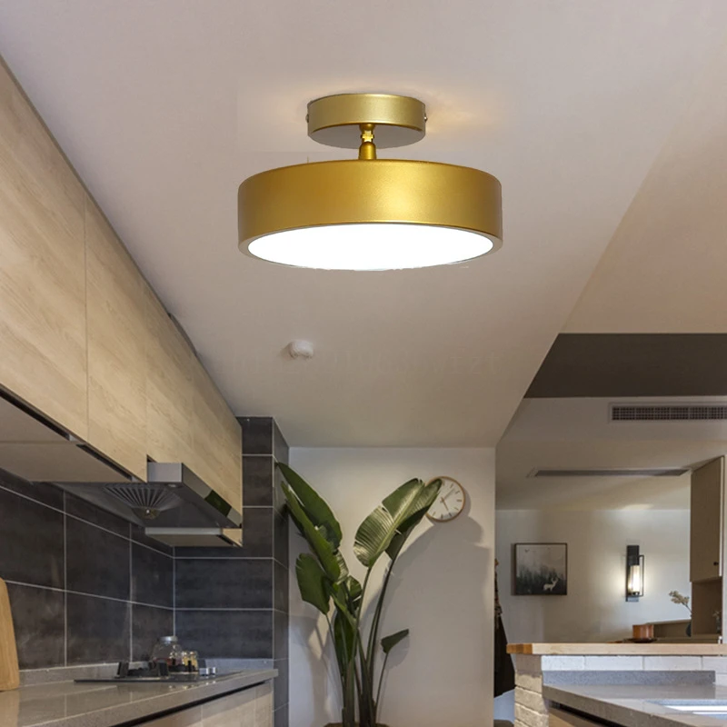 Современные простые светодиодные потолочные светильники для оформления гостиной спальни домашнего декора ламп коридора балкона круглых светильников