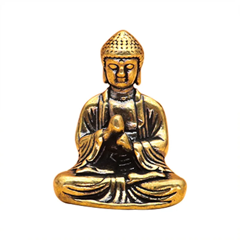 Такие как бронзовая статуя Будды, брелок-подвеска, латунные украшения, изделия ручной работы для медитации Бодхисаттвы Дзидзо, небольшие бронзовые изделия