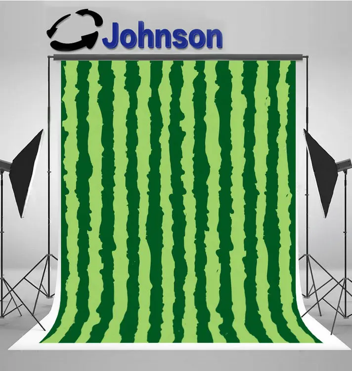 фон в зеленую полоску цвета арбуза, высококачественная компьютерная печать, детские фоны