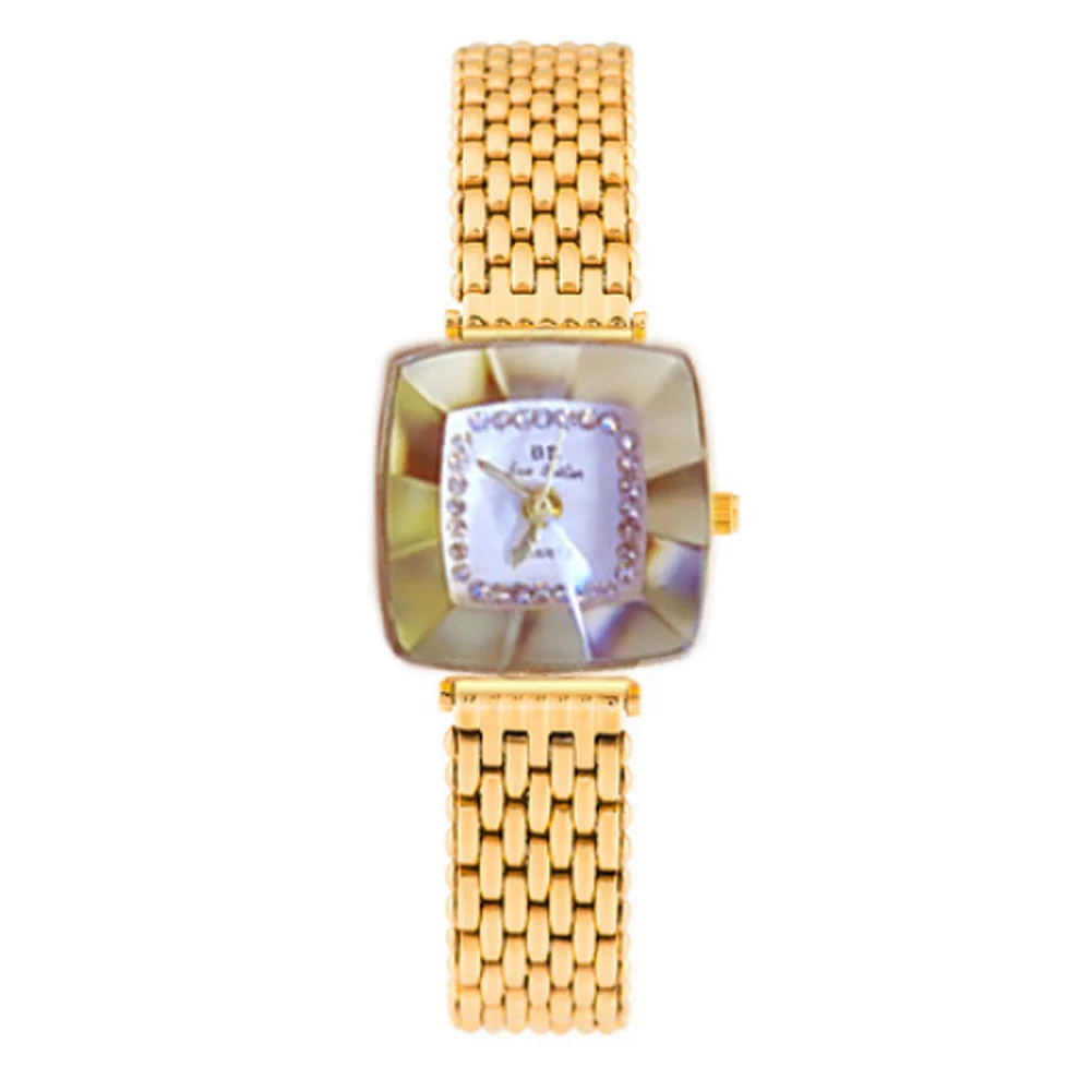 Часы для Женщин с Маленьким Циферблатом Из Нержавеющей Стали Водонепроницаемые Кварцевые Модные Золотые Серебряные Наручные Часы Со Стразами