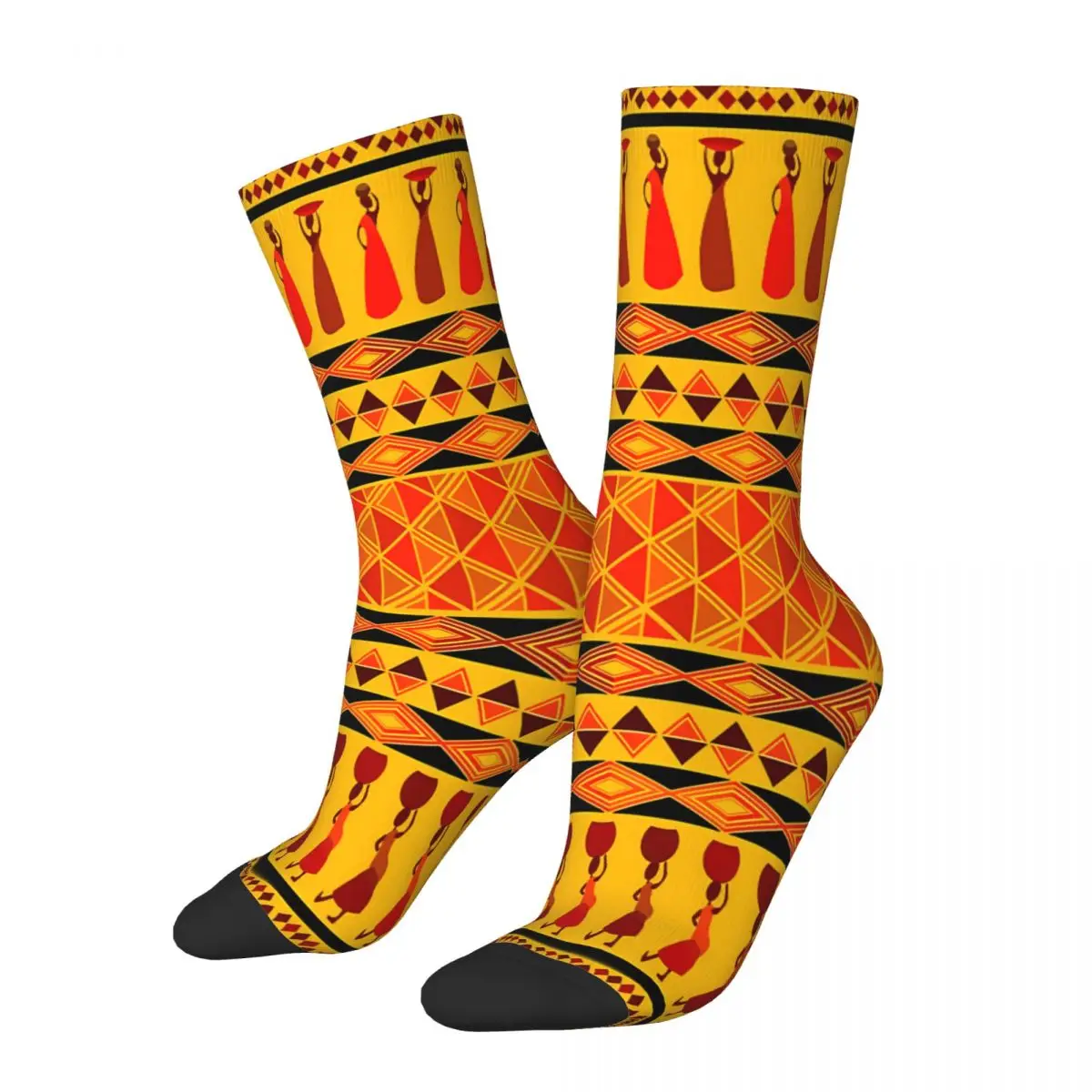 Этнические африканские носки Мужские женские осенние чулки из полиэстера