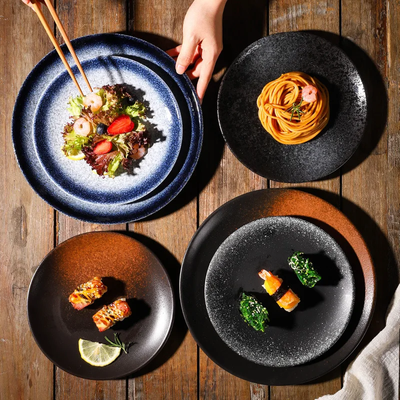 Японские блюда домашняя керамическая посуда креативные блюда из стейков западные блюда блюда для завтрака посуда блюда онлайн знаменитости.