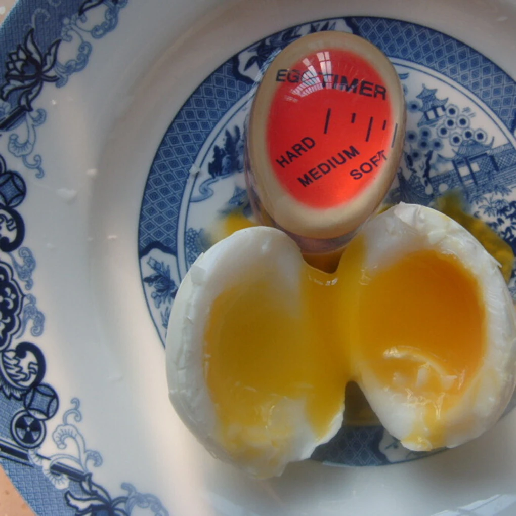 1 шт. таймер для яиц, меняющий цвет, материал смолы, идеально подходящий для варки яиц по температуре, кухонный помощник, таймер для яиц, инструменты для красного таймера