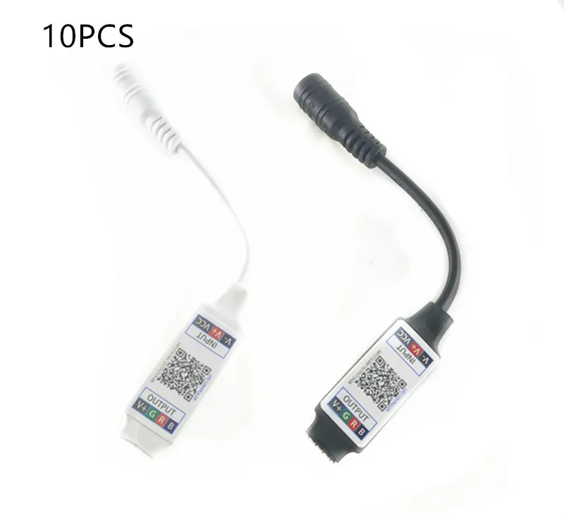 10шт Мини-RGB Bluetooth-совместимый контроллер DC12V 24V Мини-музыкальный Bluetooth-контроллер, контроллер полосы света