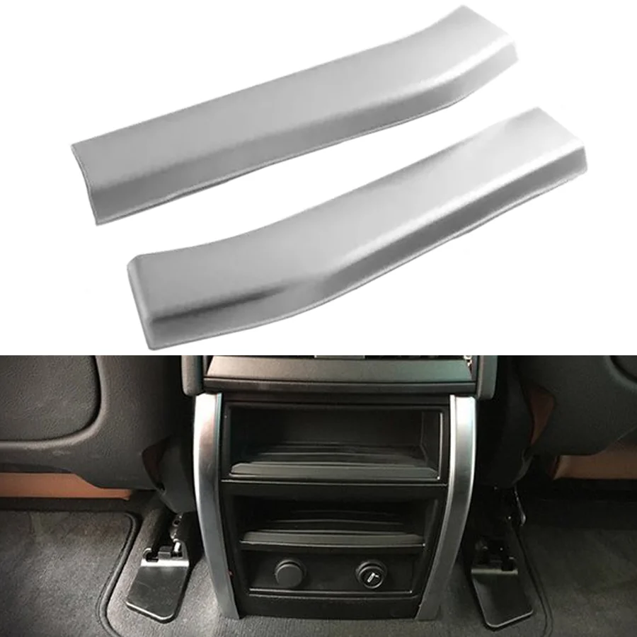 2X ABS Пластик Хромированный подлокотник Коробка Рамка для заднего воздухоотвода Накладка для BMW X5 2014-2016 2017 2018 Для X6 2014-2019