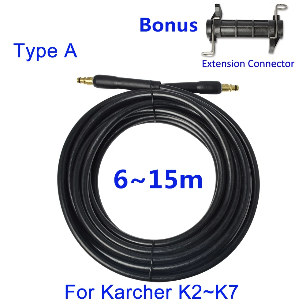 6 10 15 метров быстрого подключения к удлинительному шлангу для автомойки, шланг для мойки высокого давления, работающий для Karcher серии K