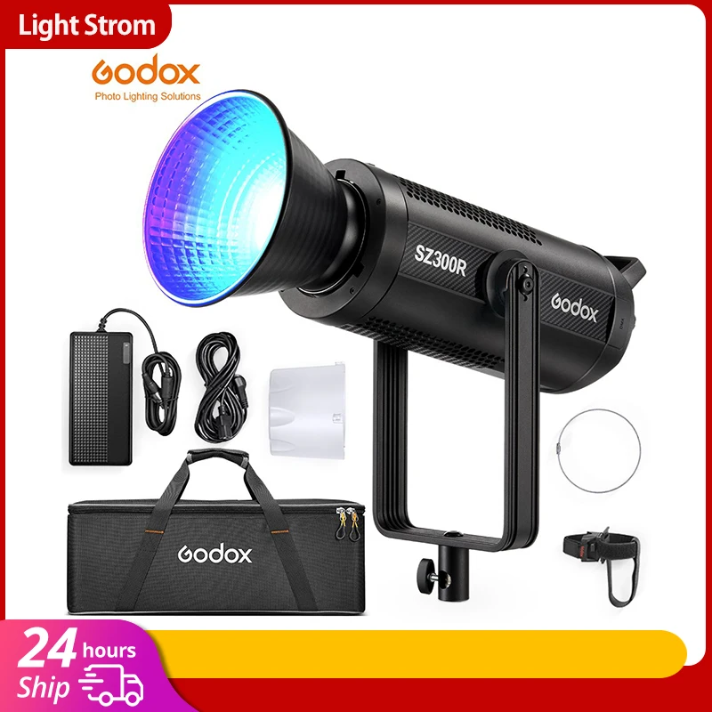 Godox SZ300R 300w RGB LED Video Light Bowens Mount для Аксессуаров Фотостудии Live 2500-10000K управление корпусом света