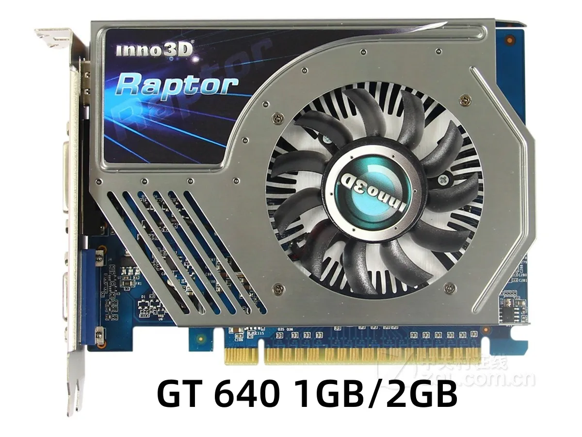 Inno3D GT 640 1GB 2GB Видеокарта GeForce 128Bit Видеокарты GPU Карта Для NVIDIA GT640 2GD3 Используется HDMI DVI VGA