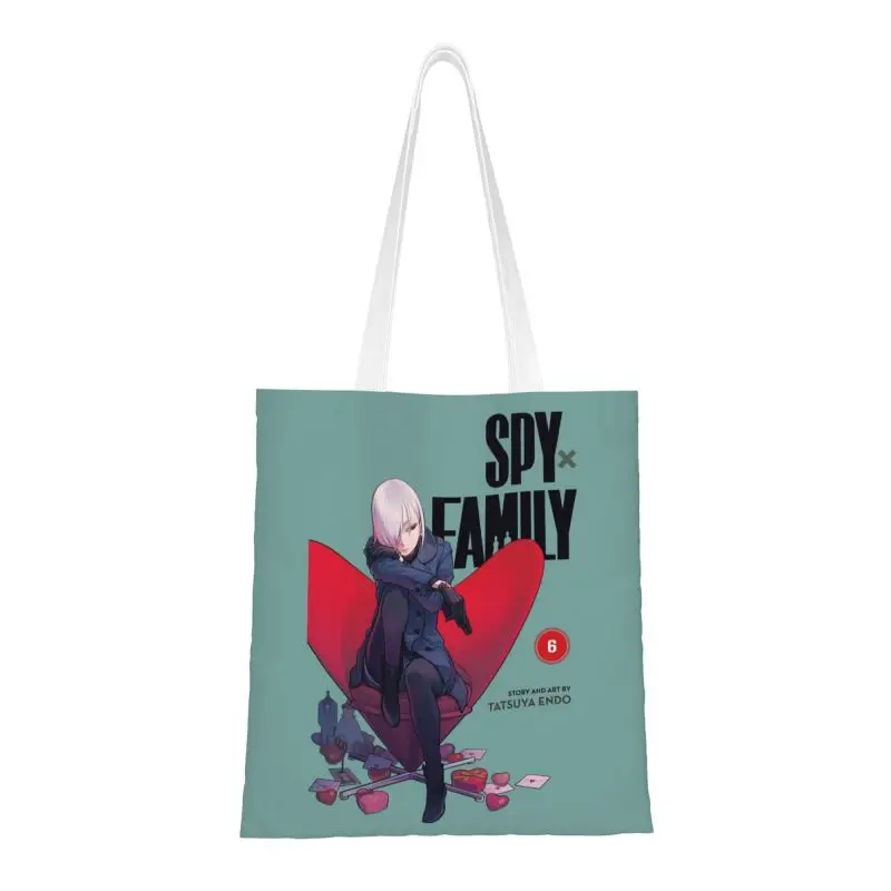 Spy X Family, сумка для покупок, женская забавная семейная комедия, телефильм, холщовая сумка для покупок, сумки большой емкости