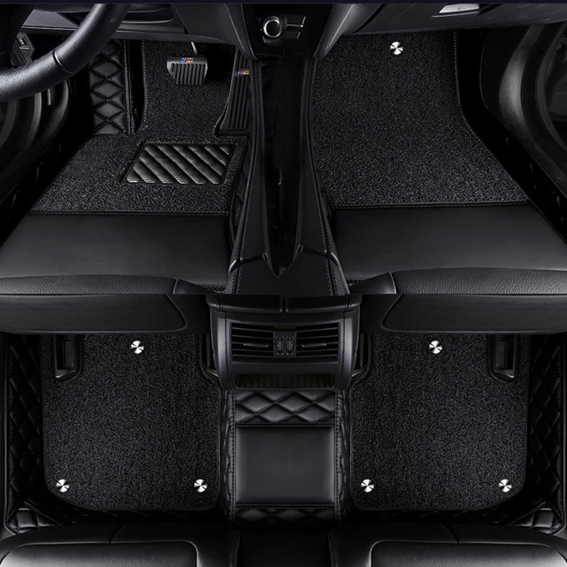 Автомобильные коврики на заказ для Ford F-150 4 Двери 2011-2014 Детали интерьера Автомобильные Аксессуары Двухслойные съемные