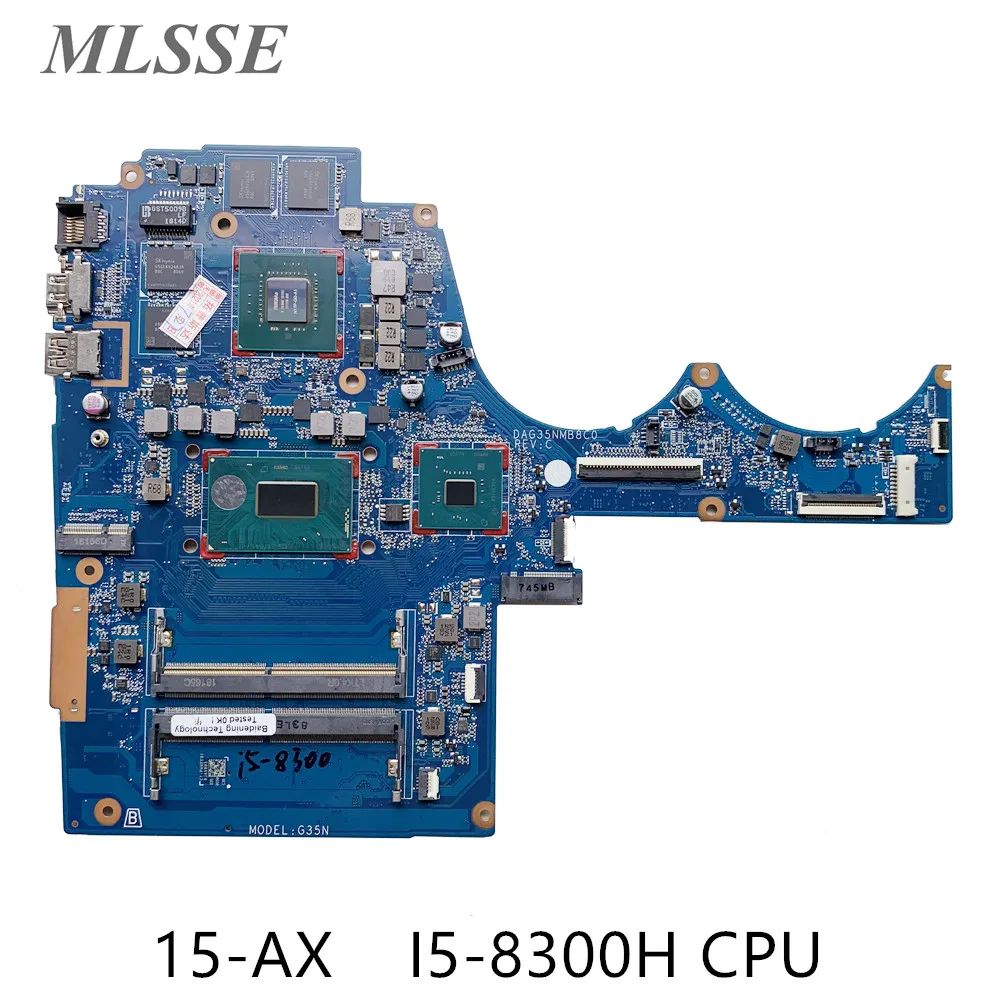 Восстановленная Материнская плата для ноутбука HP OMEN 15-AX с процессором SR3Z0 i5-8300H GTX1050 2GB GPU L30704-601 DAG35NMB8C0 MB