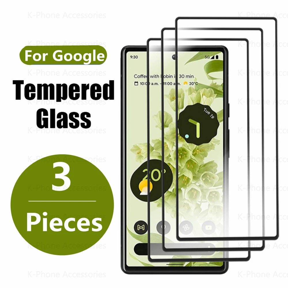 Для Google Pixel 7 Pro Защитная пленка из закаленного Стекла 9H Премиум-класса Для Google Pixel 5 5A 6 6A 7Pro 7 Glass