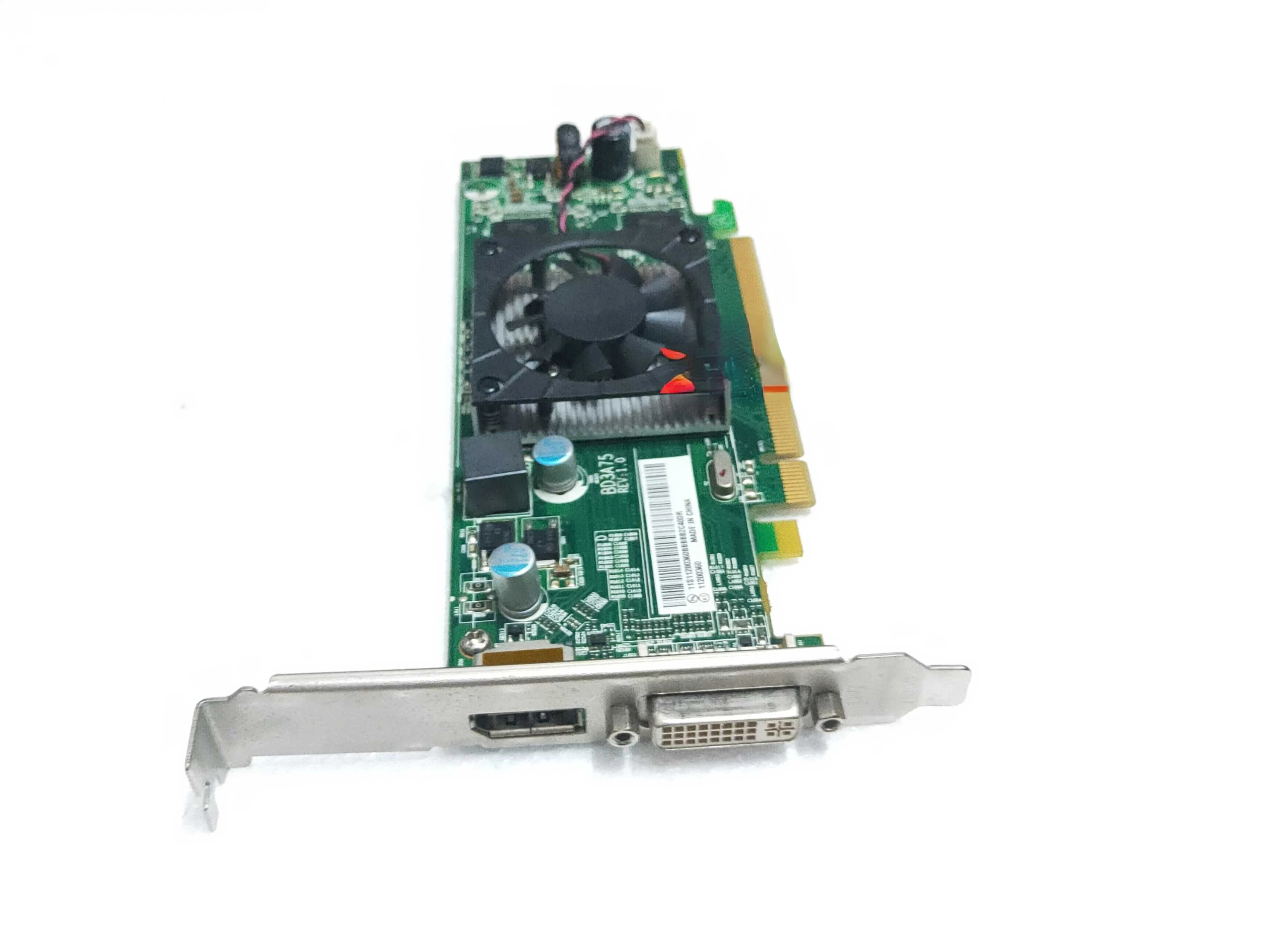 Для дискретной видеокарты AMD HD7450 интерфейс DP DVI с двойным экраном 1g для отправки адаптера VGA без HDMI