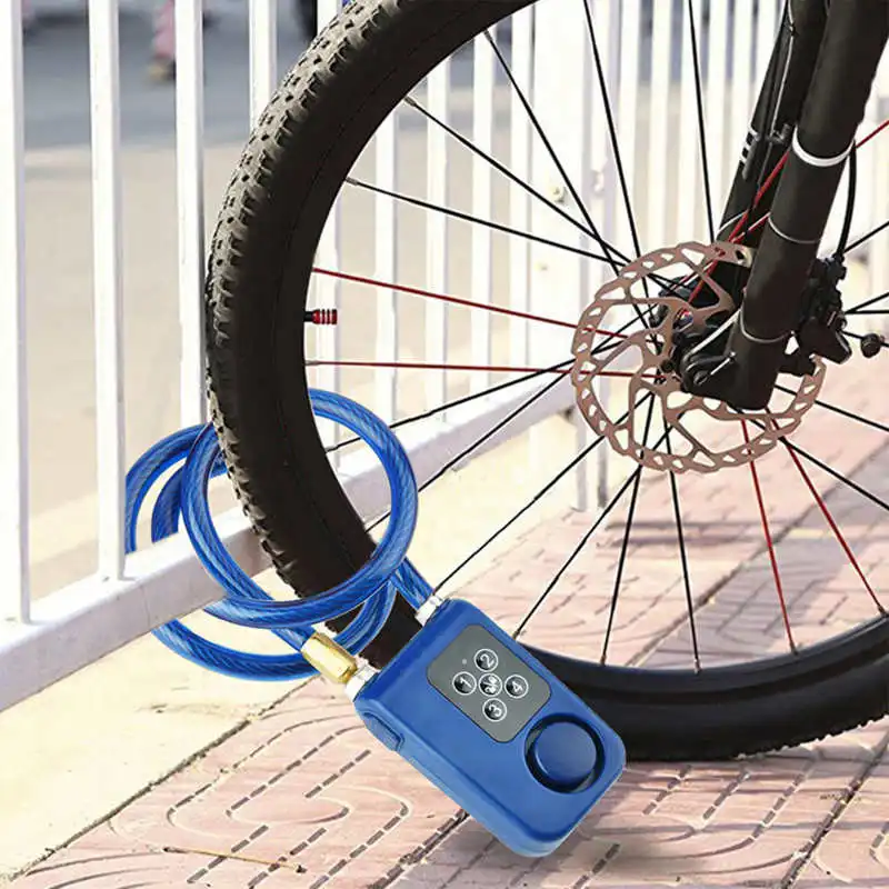 защитный замок Y787 Smart Alarm Lock, противоугонный цепной замок для велосипедных ворот, синий smart lock