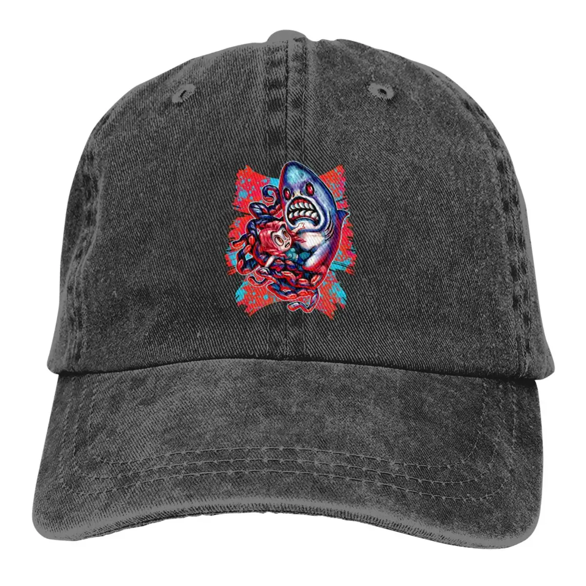 Летняя кепка с солнцезащитным козырьком Sharktopus Attack Хип-хоп кепки Benthos Cowboy Hat Остроконечные шляпы