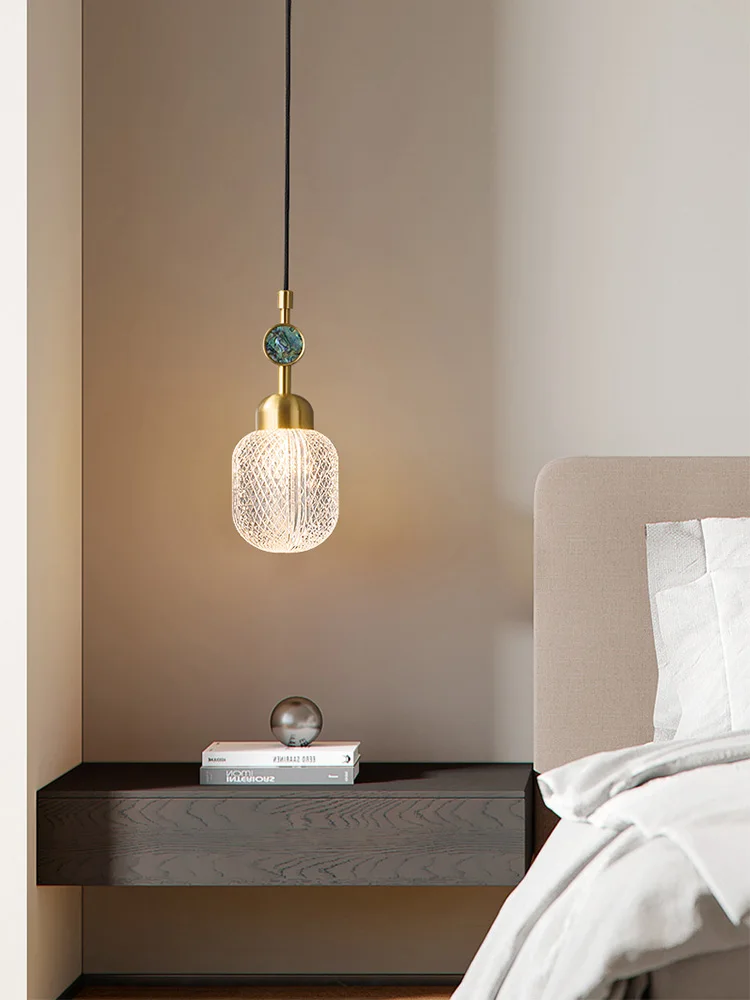 Люстра для спальни Дизайнерская модель Маленькая прикроватная лампа с подсветкой Индивидуальность Креативное искусство Nordic Small Droplight