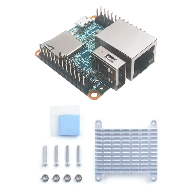 Радиатор Nanopi NEO Development Board С Открытым Исходным кодом H3 Quad-Core Cortex-A7 Ubuntu Openwrt Armbian Blue Аксессуары 512 МБ Оперативной памяти DDR3