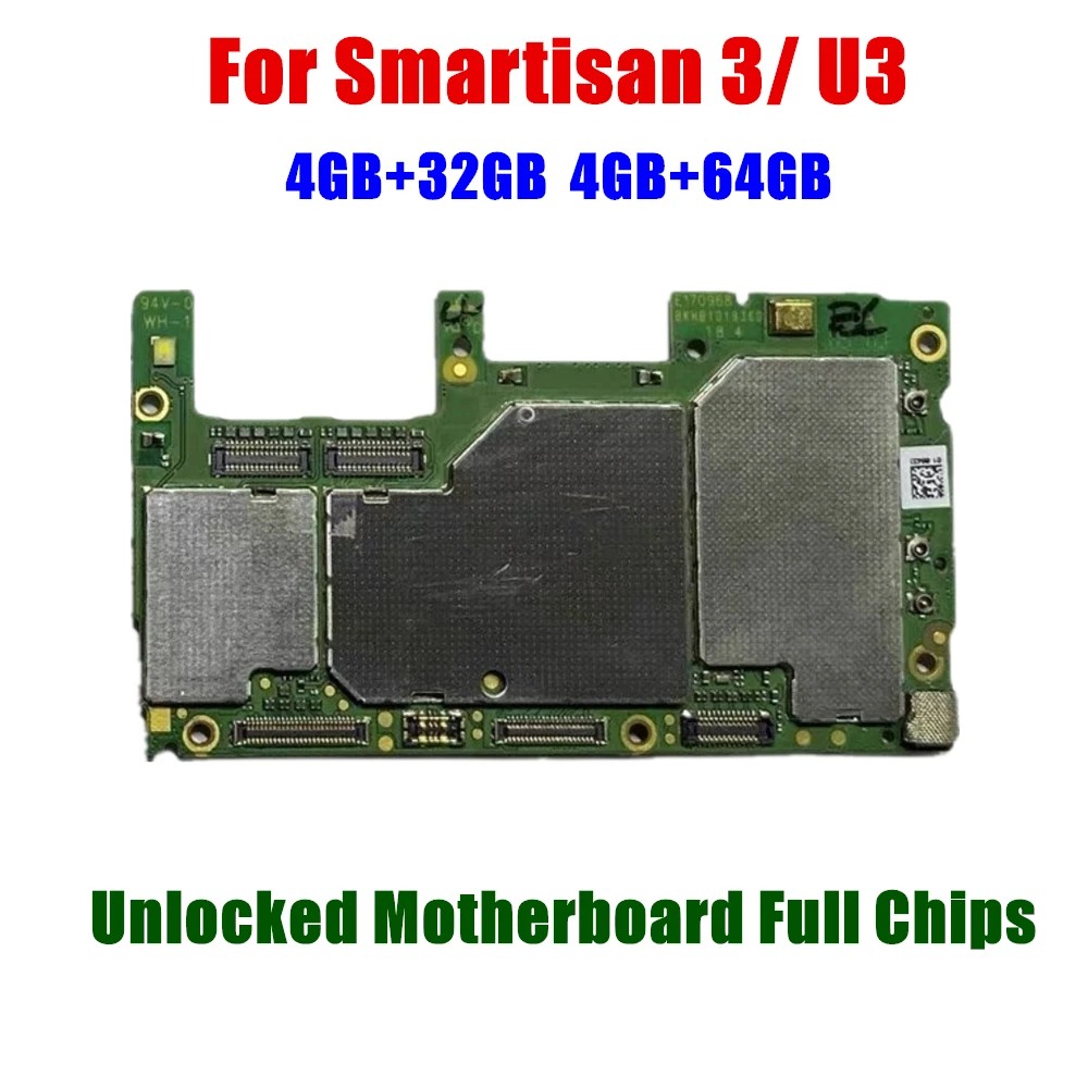 Разблокированная основная мобильная плата Материнская плата с микросхемами Гибкий кабель для Smartisan 3 U3
