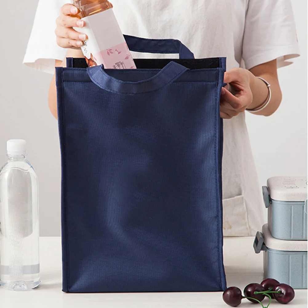 Сумка-органайзер для бенто для пикника, офисная простая портативная модная водонепроницаемая Оксфордская термоизоляционная сумка, Свежая еда