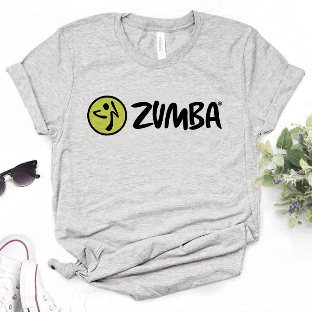 Танцевальная футболка Zumba, женская уличная одежда, забавные футболки, уличная одежда с мангой для девочек, дизайнерская одежда