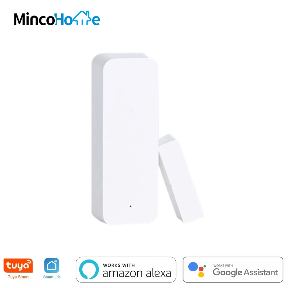 Умный WiFi датчик двери Minco Home, датчики открытия / закрытия дверей, приложение Tuya / Smartlife, WiFi датчик окна, работает с Alexa Google Home