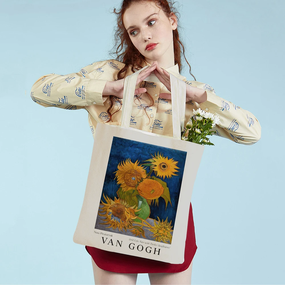 Хранилище Ван Гога, Лунный свет, фовизм, сумка для покупок в супермаркете, сумка-мультипликатор, практичная сумка для леди