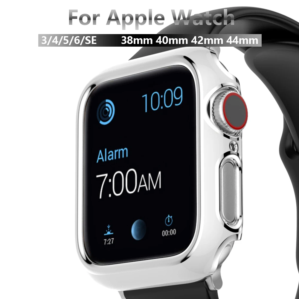 Чехол для часов Apple watch 6 5 4 SE case 40 мм 44 мм Защитная пленка для экрана с мягким покрытием чехлы для iWatch серии 3 2 1 42 мм 38 мм Funda